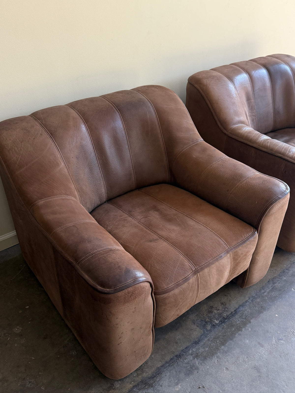De Sede DS 44 lounge chairs. Sold individually.