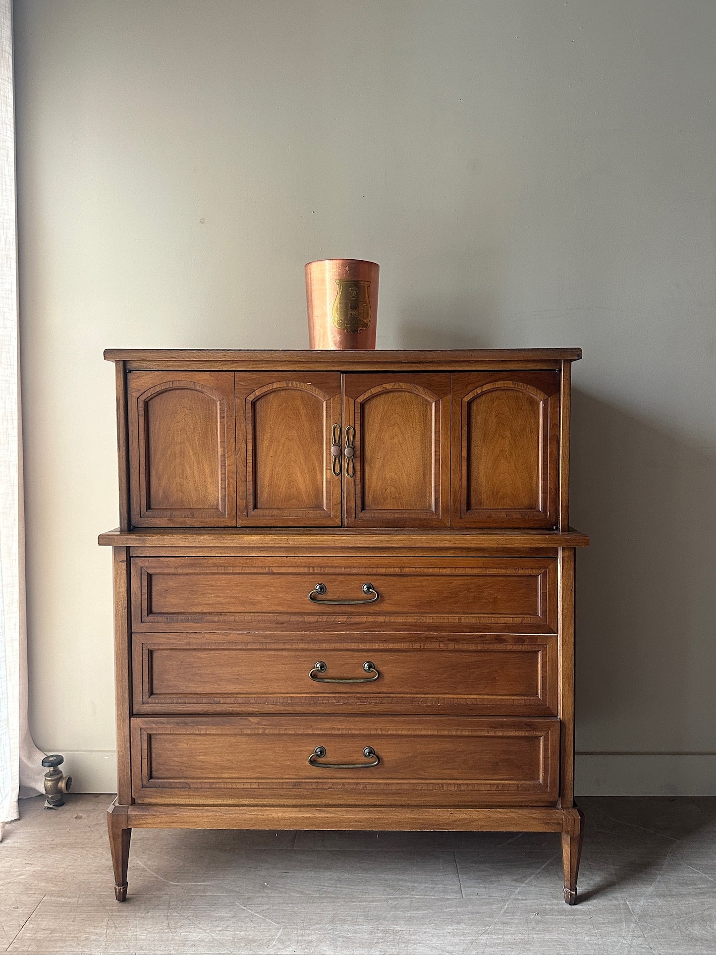 White Furniture walnut directoire dresser