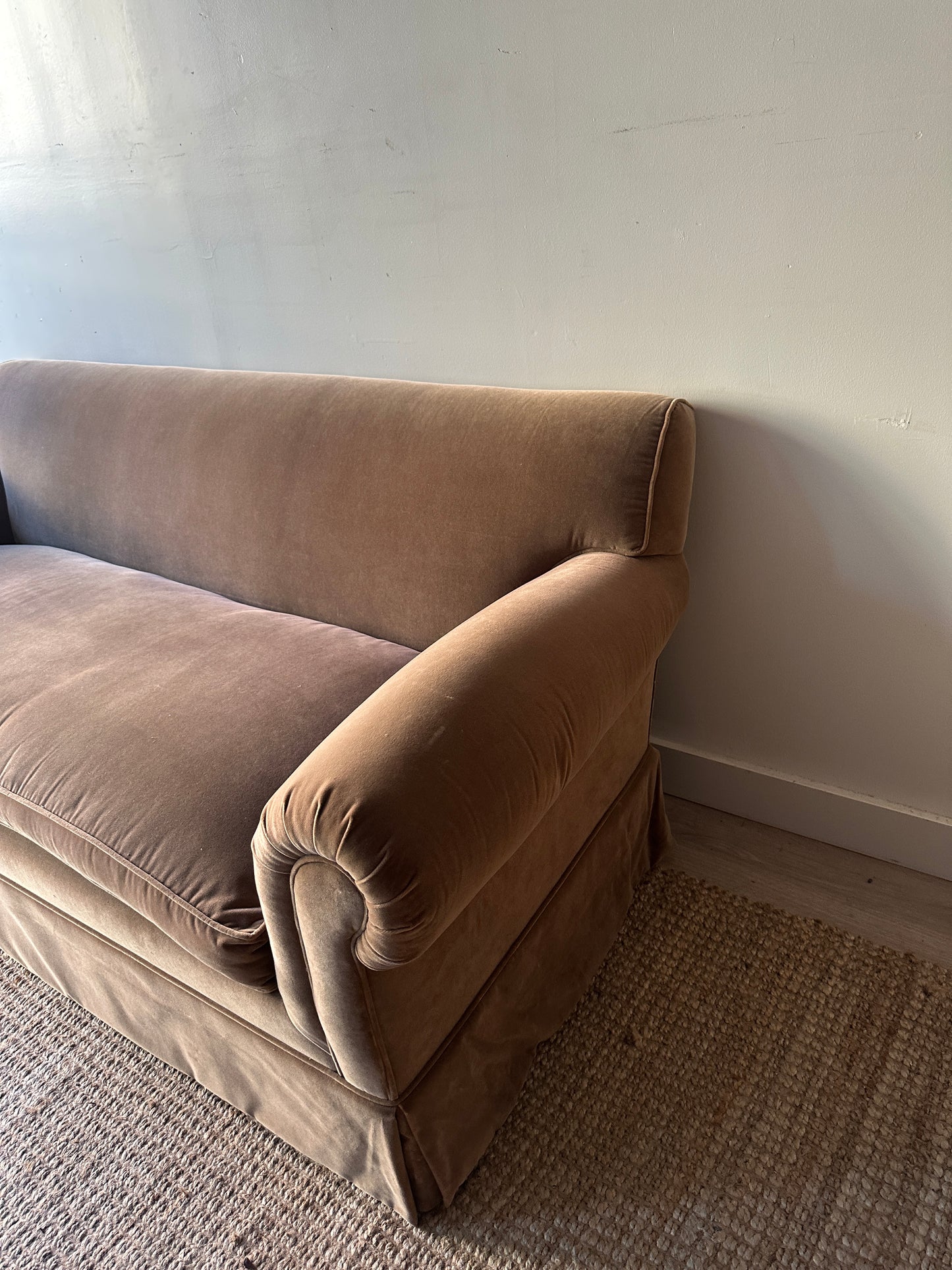 Velvet sofa