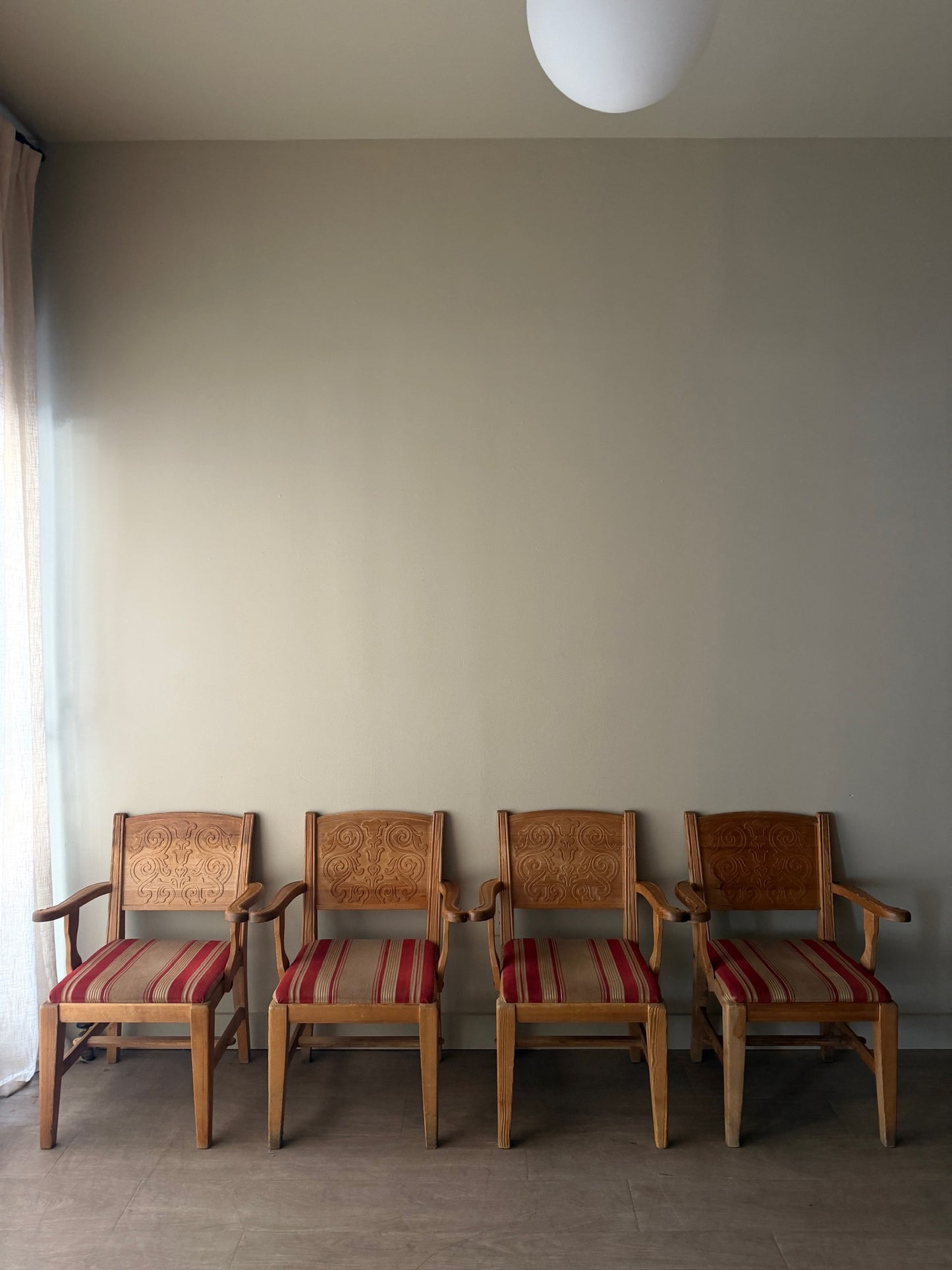 Krogenaes Norwegian pine armchairs. Sold in pairs.