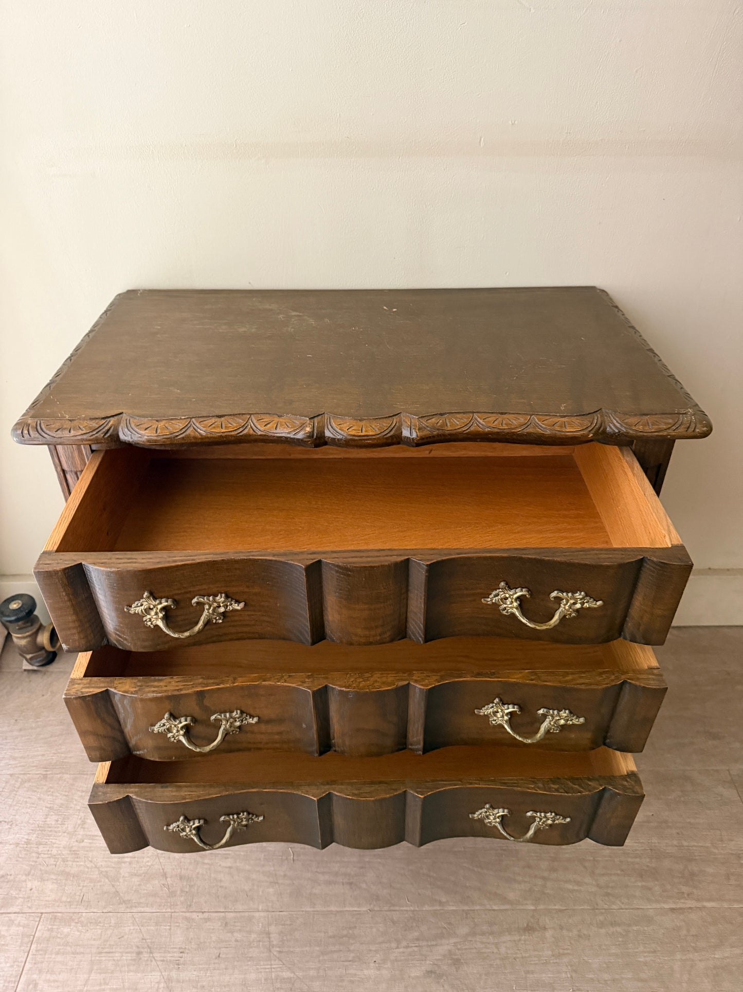 Danish oak side table