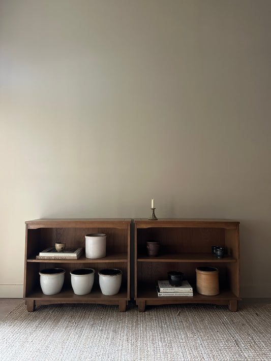 Oak shelves. Sold separately.