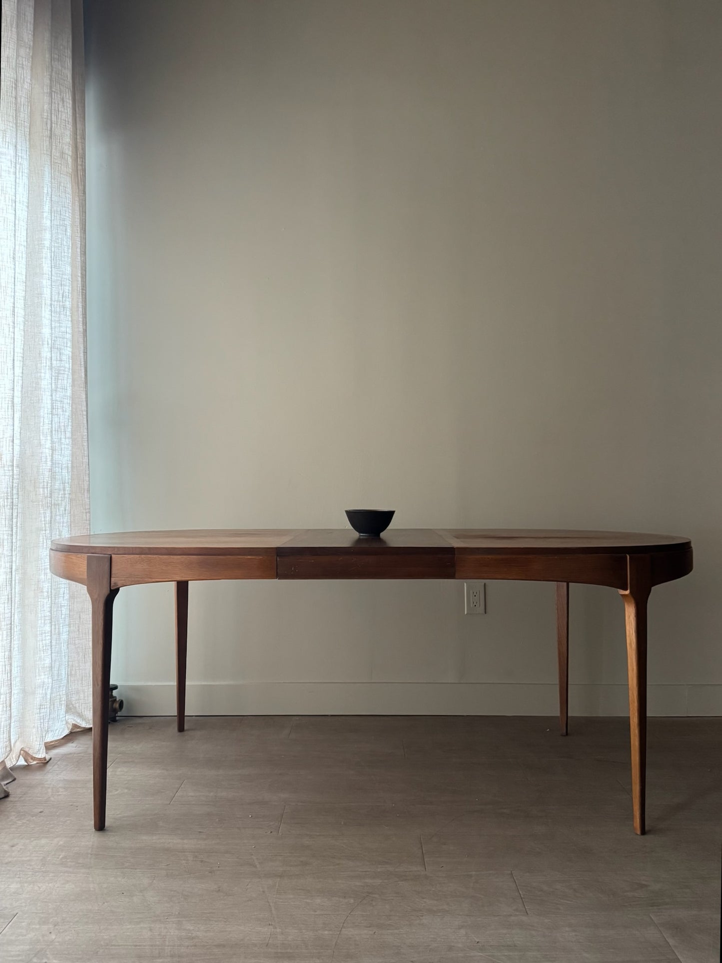 Lane walnut dining table with extension