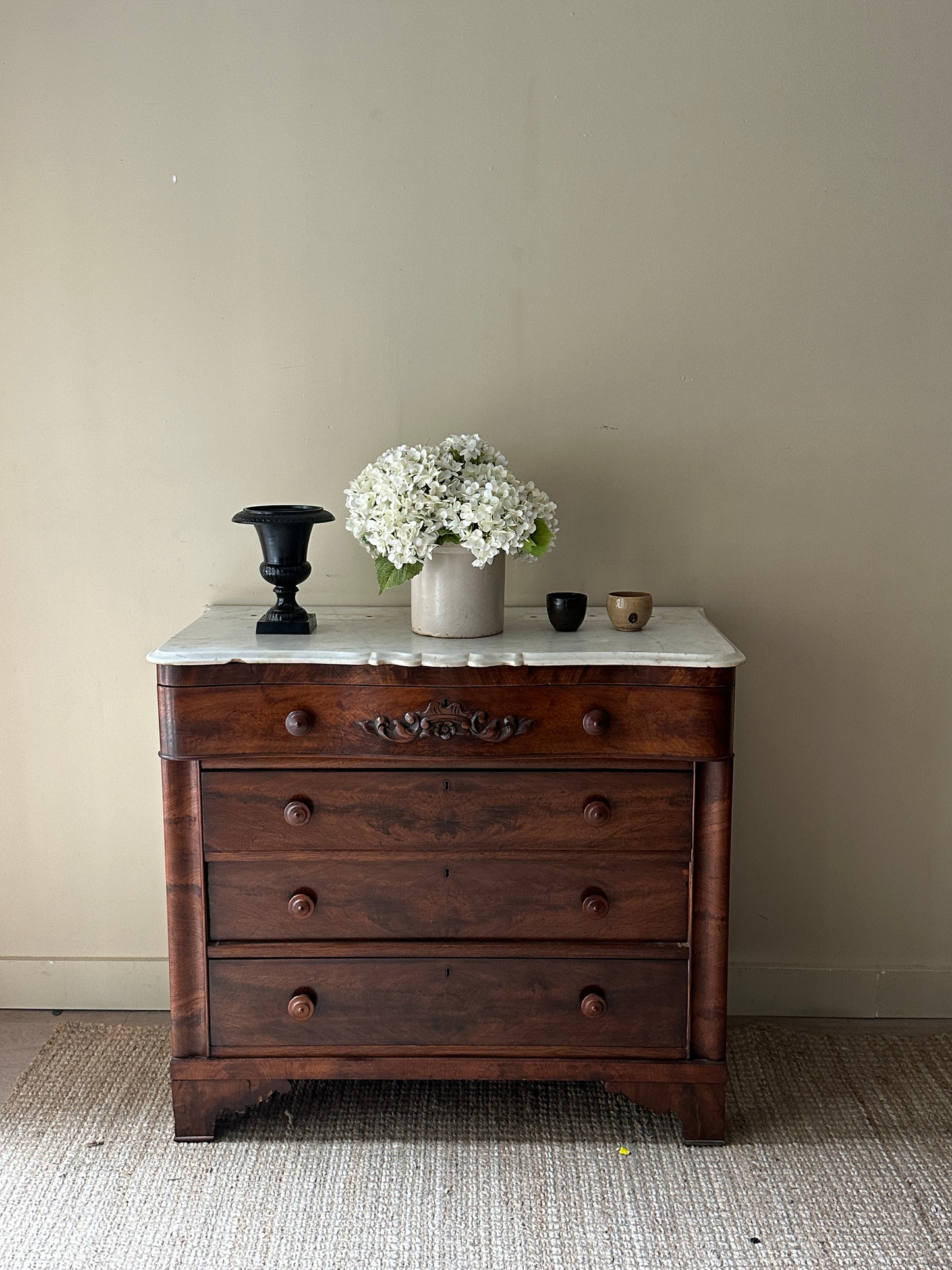 Marble top dresser