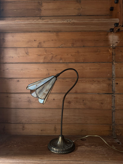 Gooseneck brass lamp