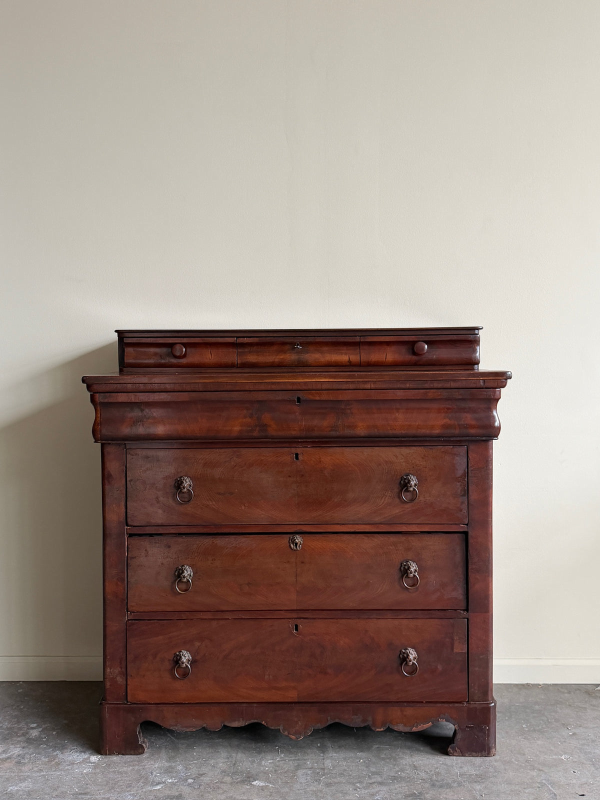 Empire mahogany dresser