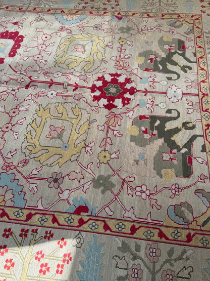 Hand-woven wool rug