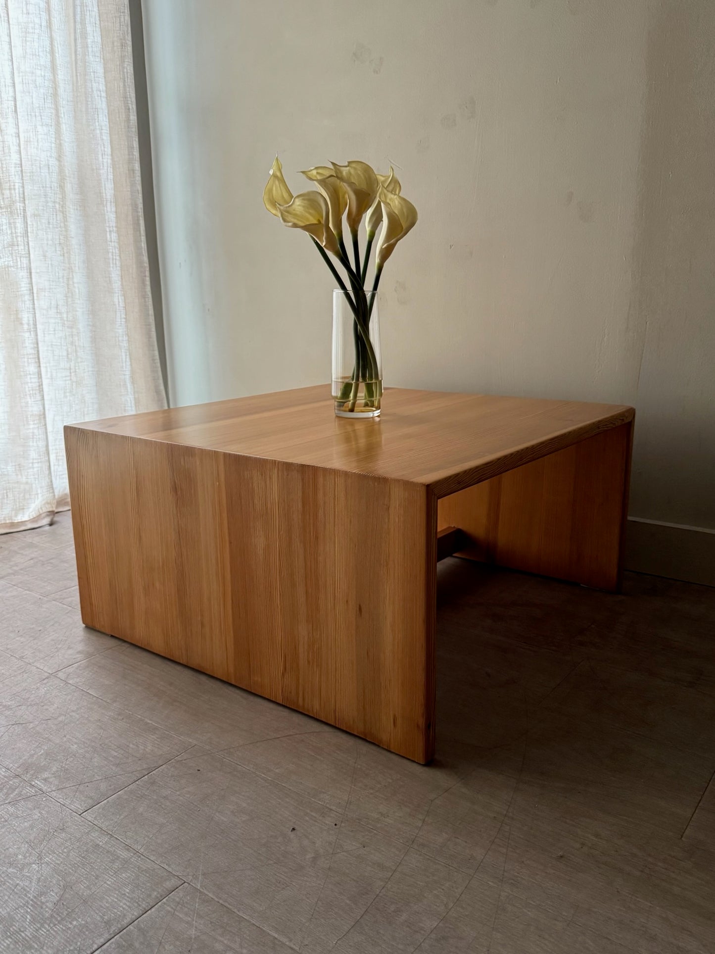 Scandinavian pine coffee table