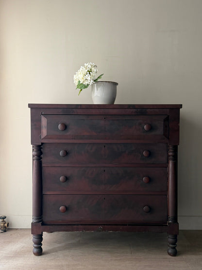 Mahogany federal dresser