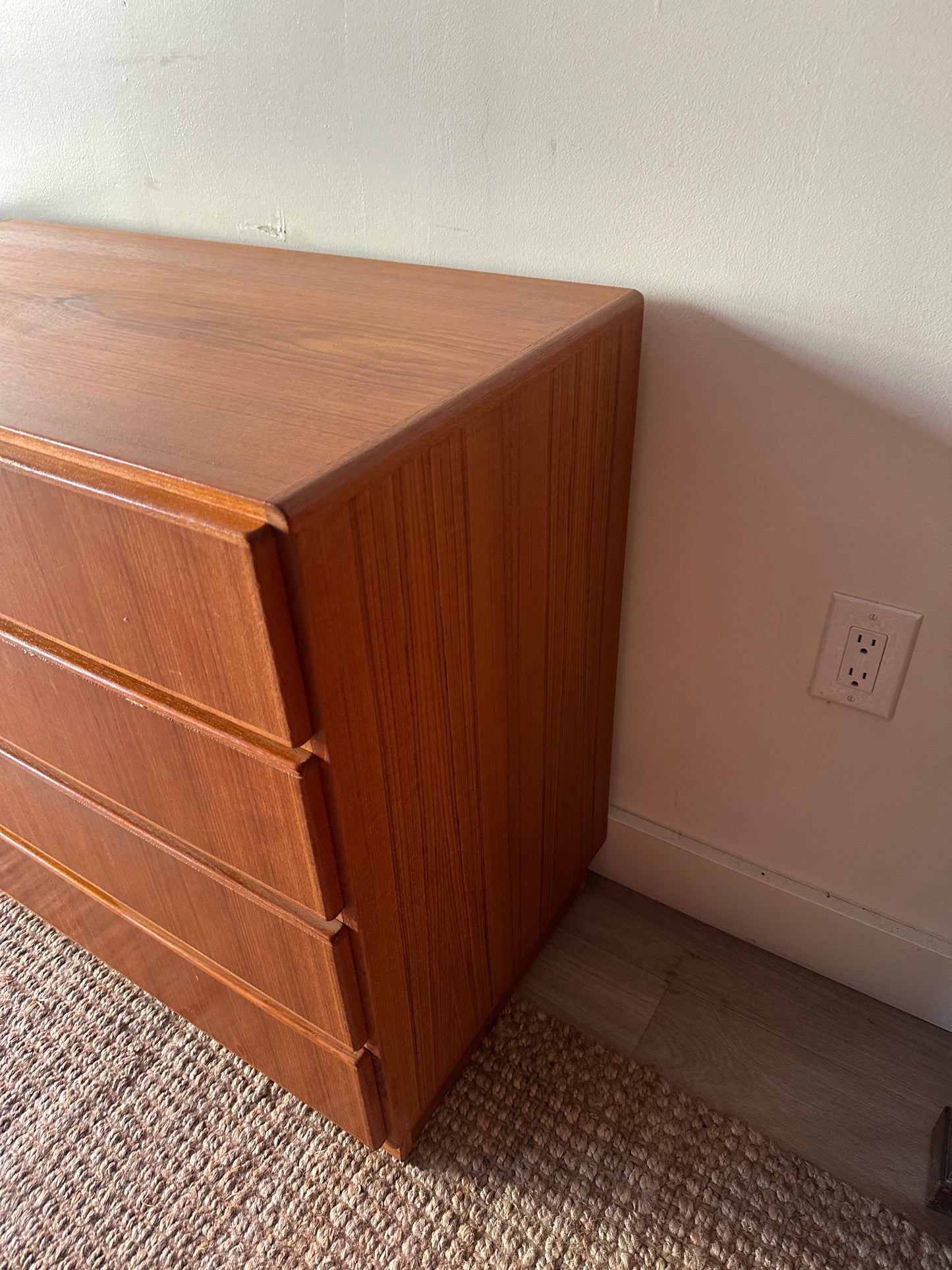 Danish teak dressers. Sold individually.