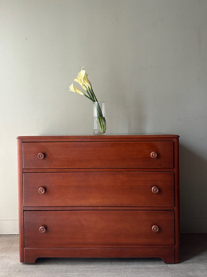 Maple dresser with mirror