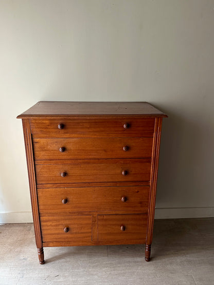 Cherry tallboy dresser
