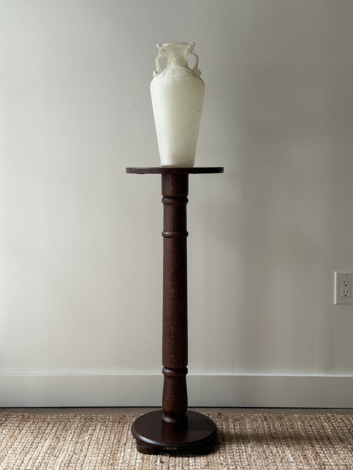 Wooden pedestal