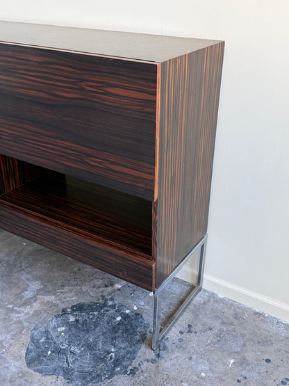 Dutch rosewood bar cabinet