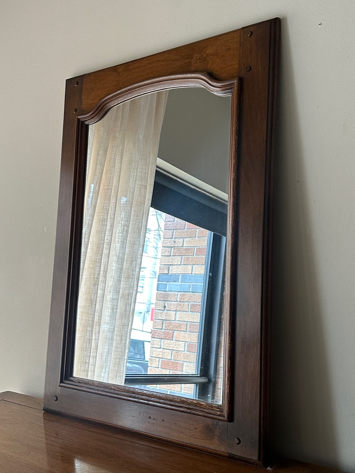 German oak mirror