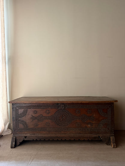 Italian walnut cassone