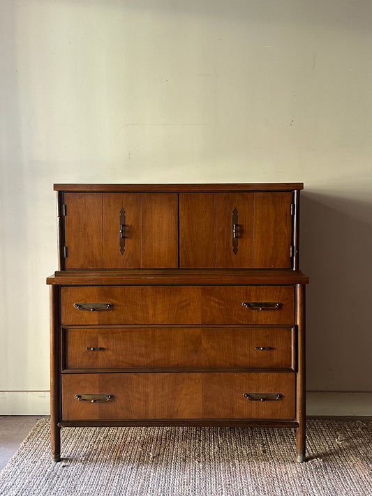 Walnut tallboy