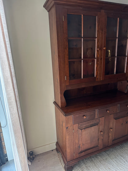 Two Piece Pine Hutch