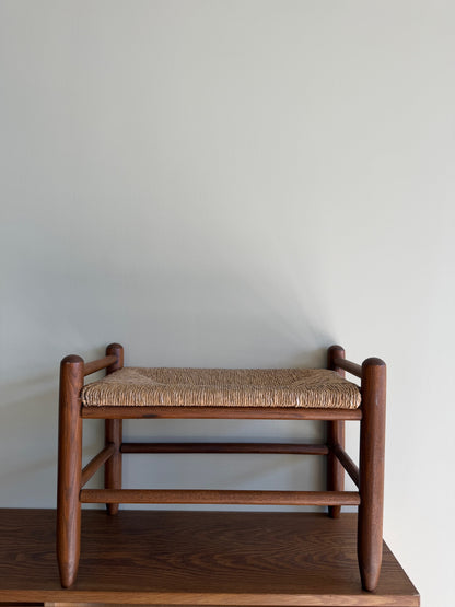 Pine rush footstools (left)