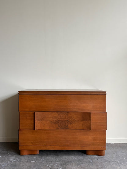 Walnut 3 drawer dresser