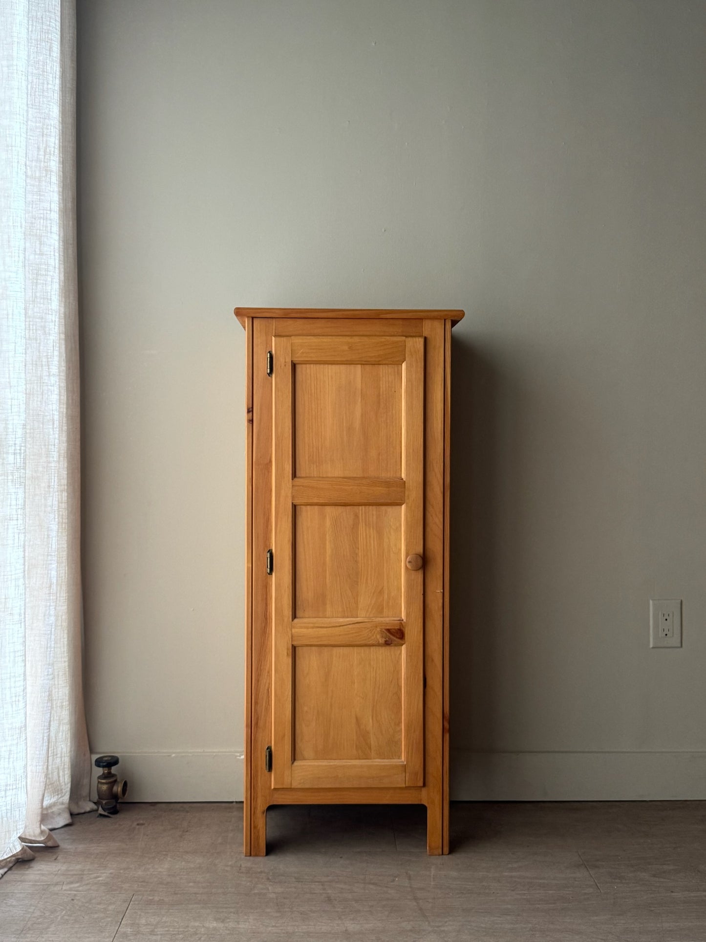 Narrow pine cupboard