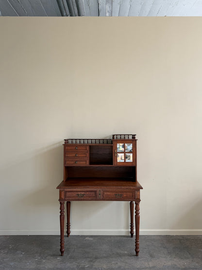 Oak stick and ball desk