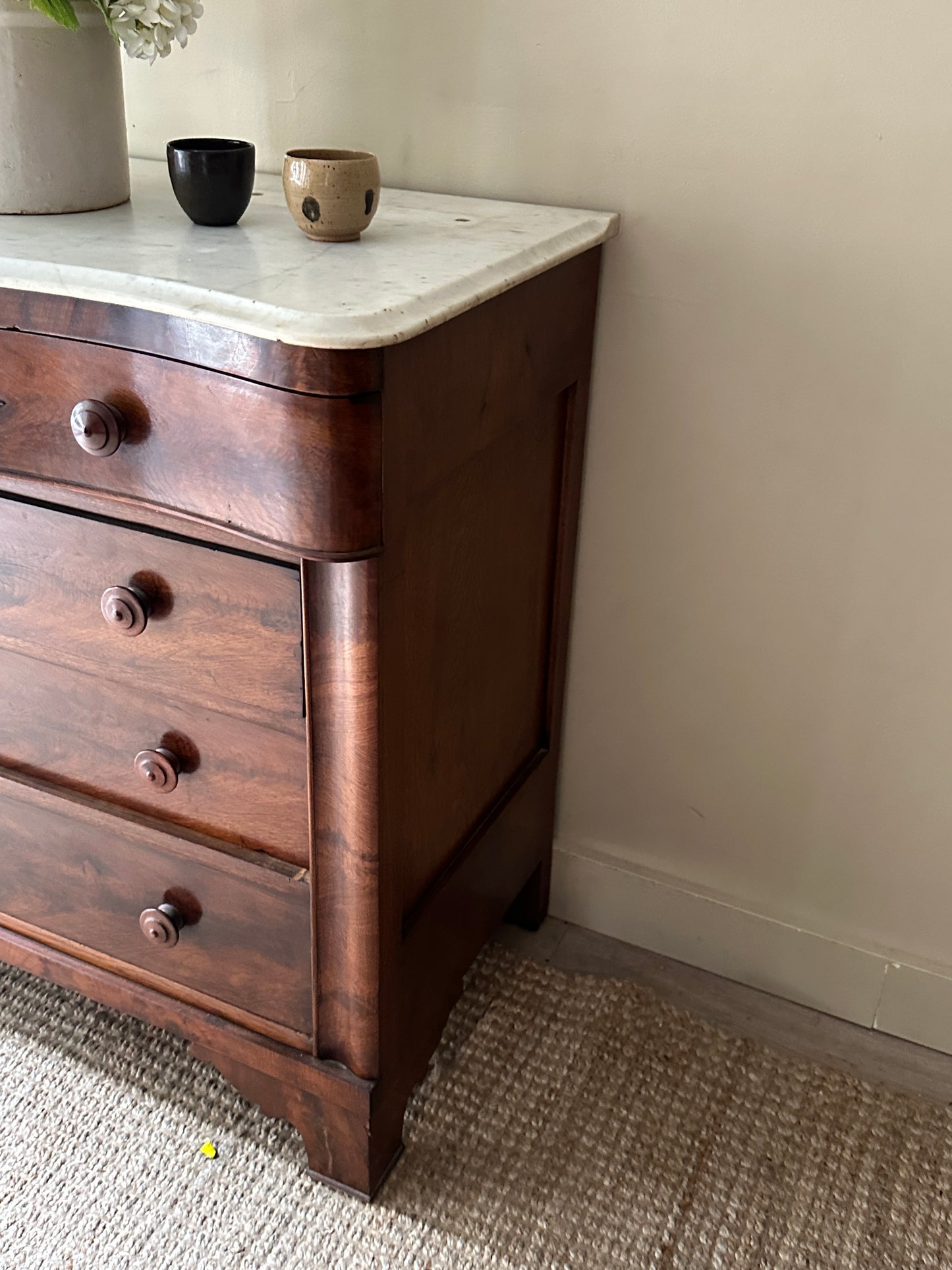 Marble top dresser