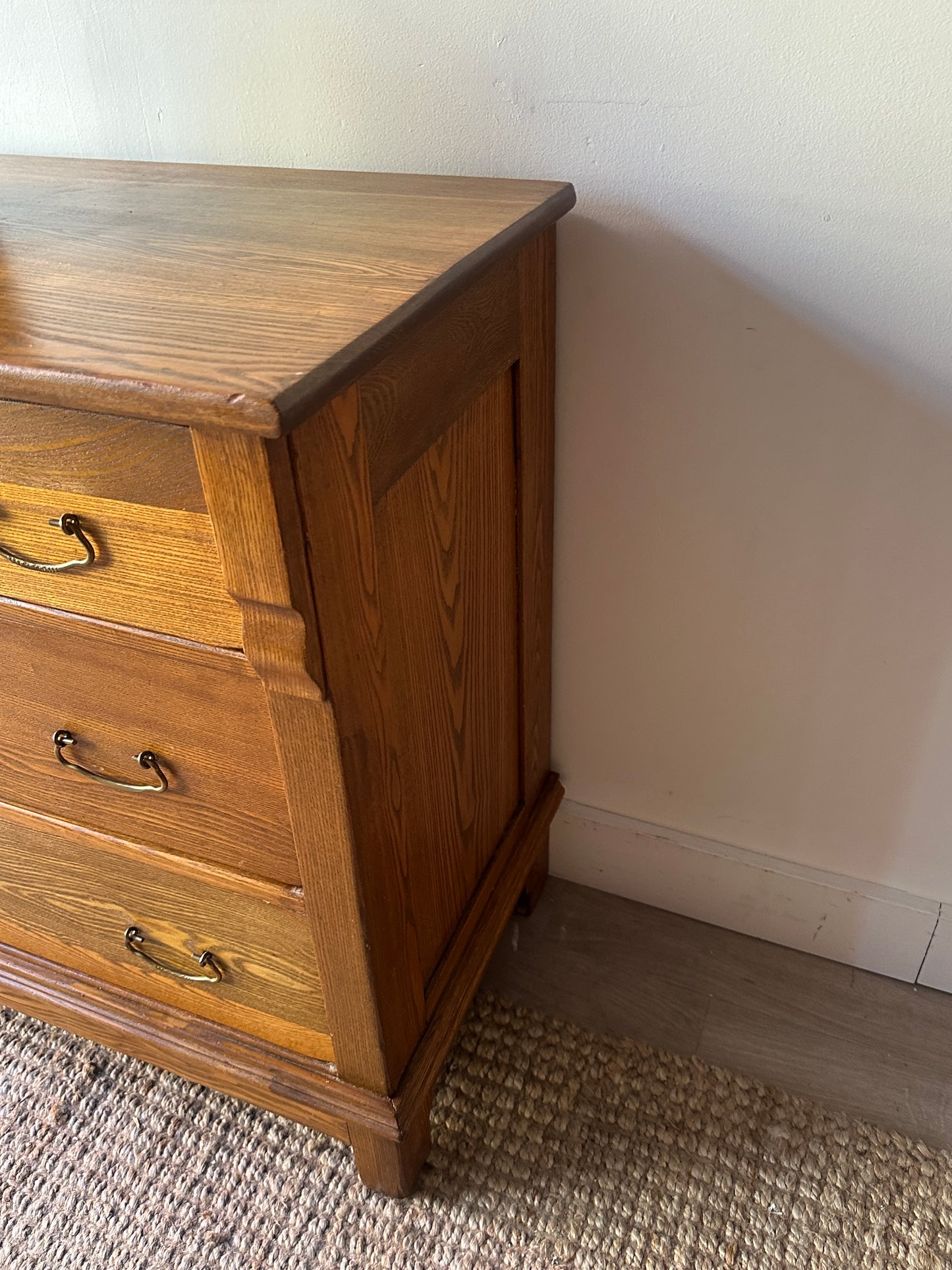 Golden oak dresser