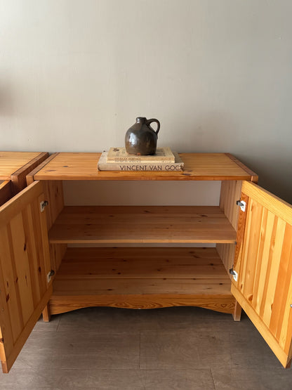 Domino Mobler Danish pine cabinets. Sold individually.
