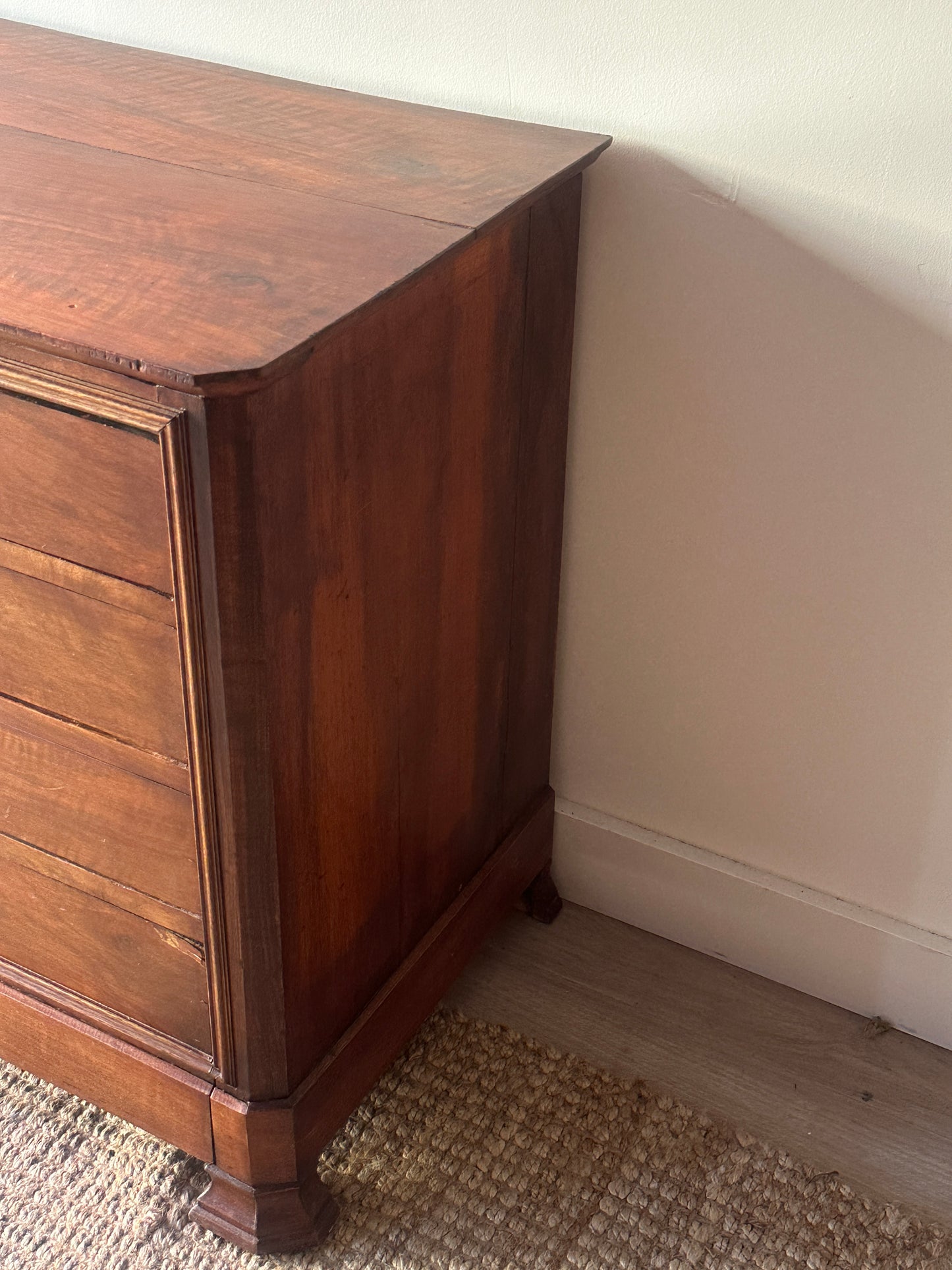 Walnut bachelors dresser