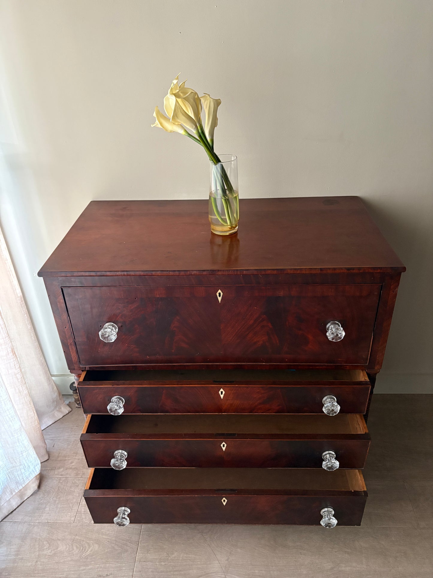 Sheraton cherry butler’s dresser