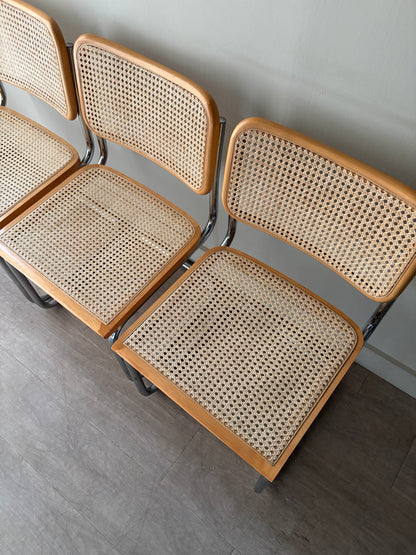 Cesca dining chairs. Sold individually.
