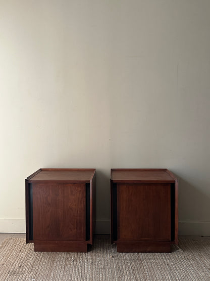 Walnut nightstands (sold individually)