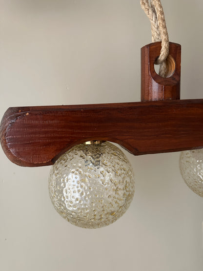 Pine and glass pendant