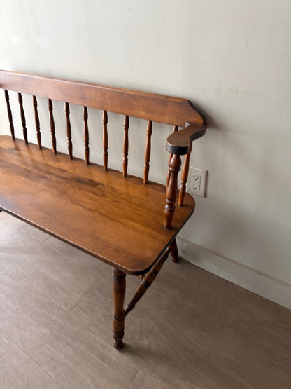 Farmhouse maple bench