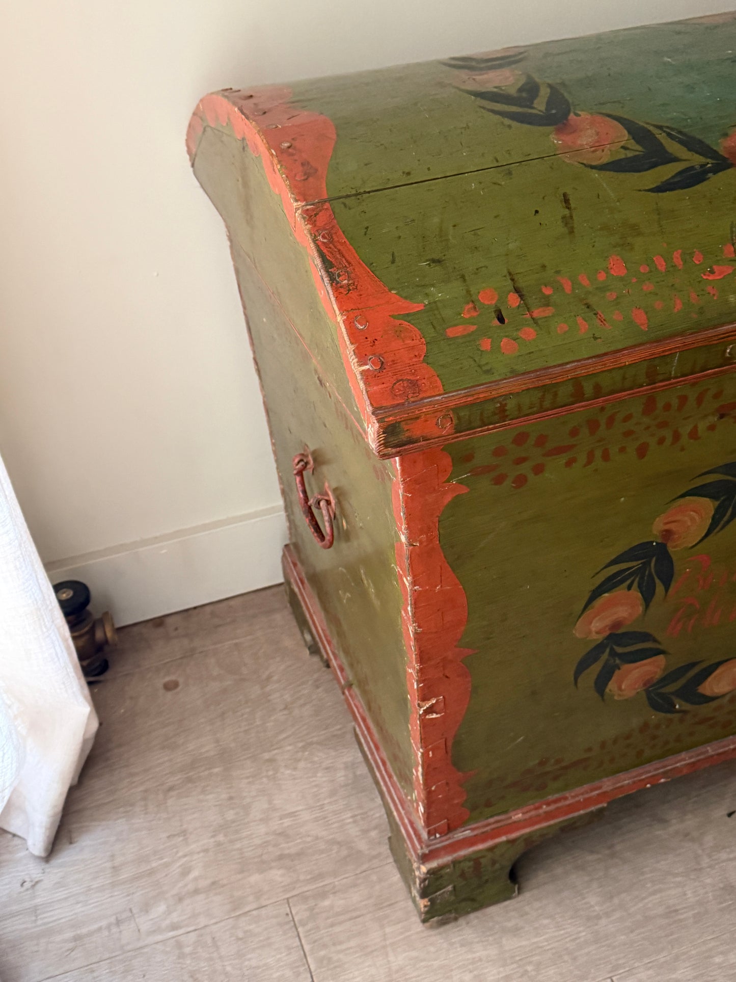 Scandinavian painted trunk