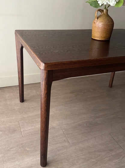 Henning Kjaernulf for Vejle Danish oak extending dining table