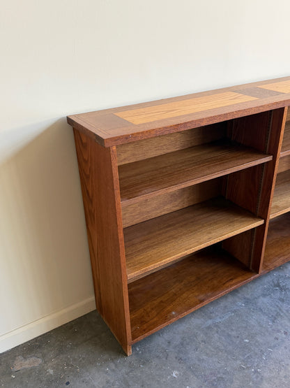 Mixed wood bookcase