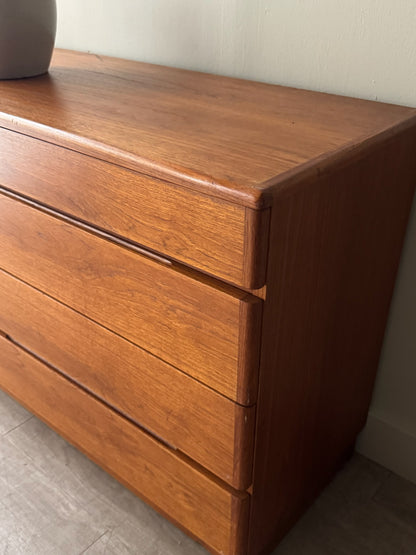 Danish teak 8 drawer dresser