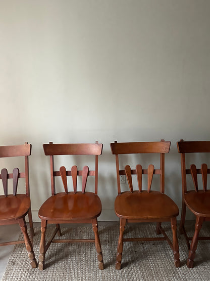 4 maple dining chairs. Sets of 2.