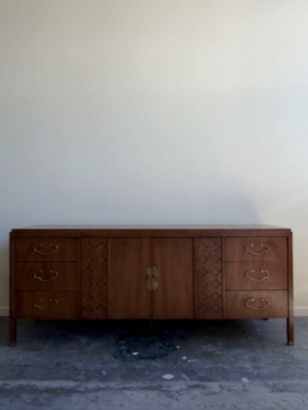 American of Martinsville MCM Nine Drawer Dresser