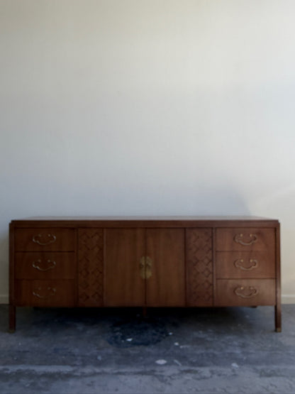 American of Martinsville MCM Nine Drawer Dresser