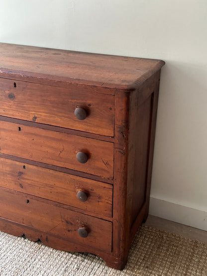 Dark pine dresser