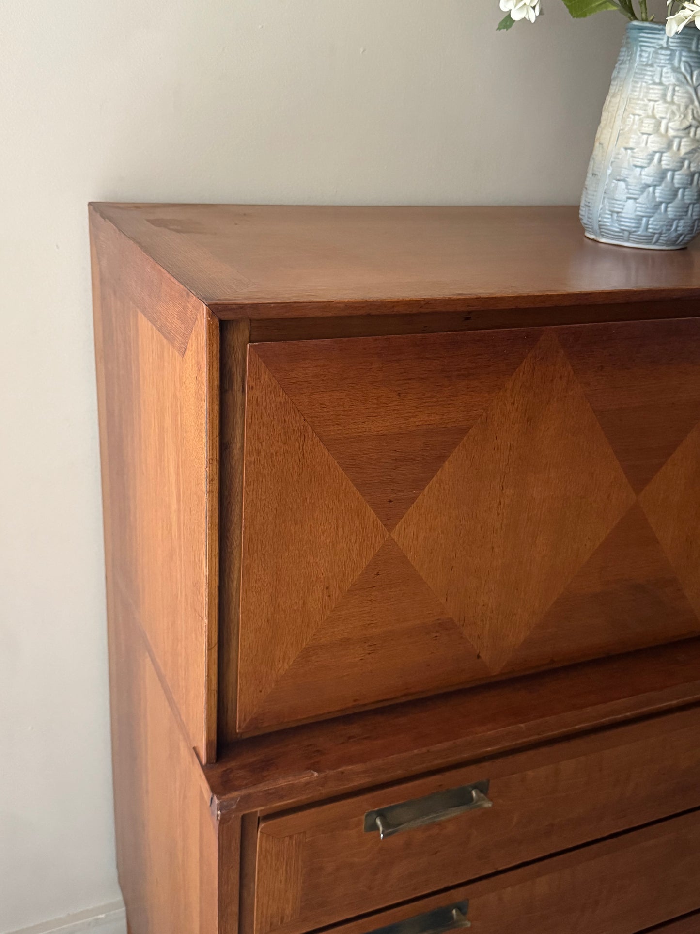 Walnut gentlemen’s dresser