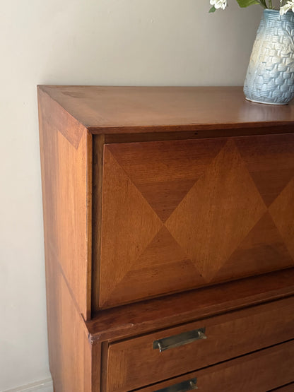Walnut gentlemen’s dresser