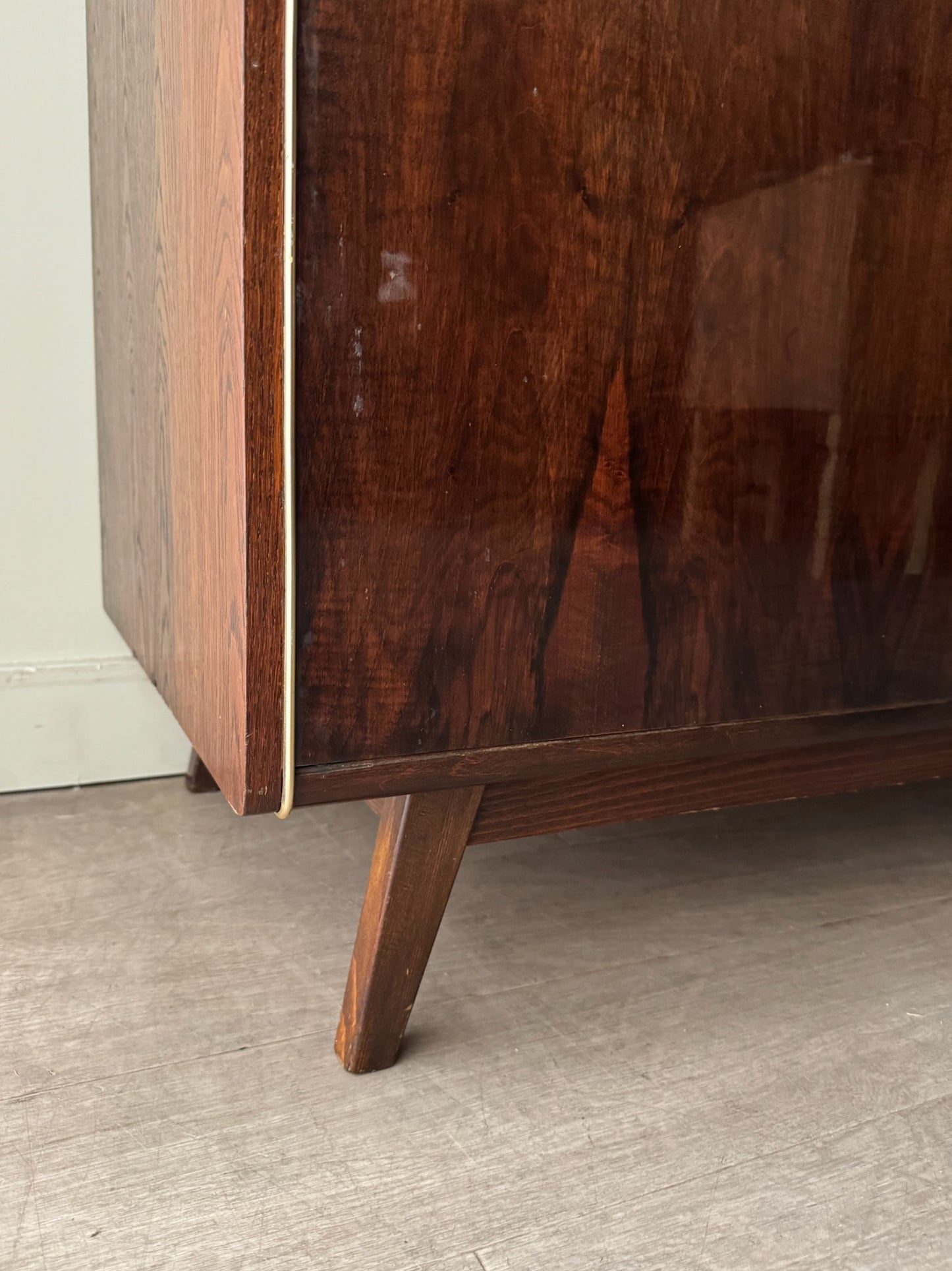 Landsman & Nepozitek for Jitona Czech walnut armoire