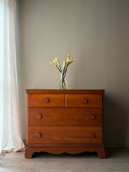 Maple 3 drawer dresser