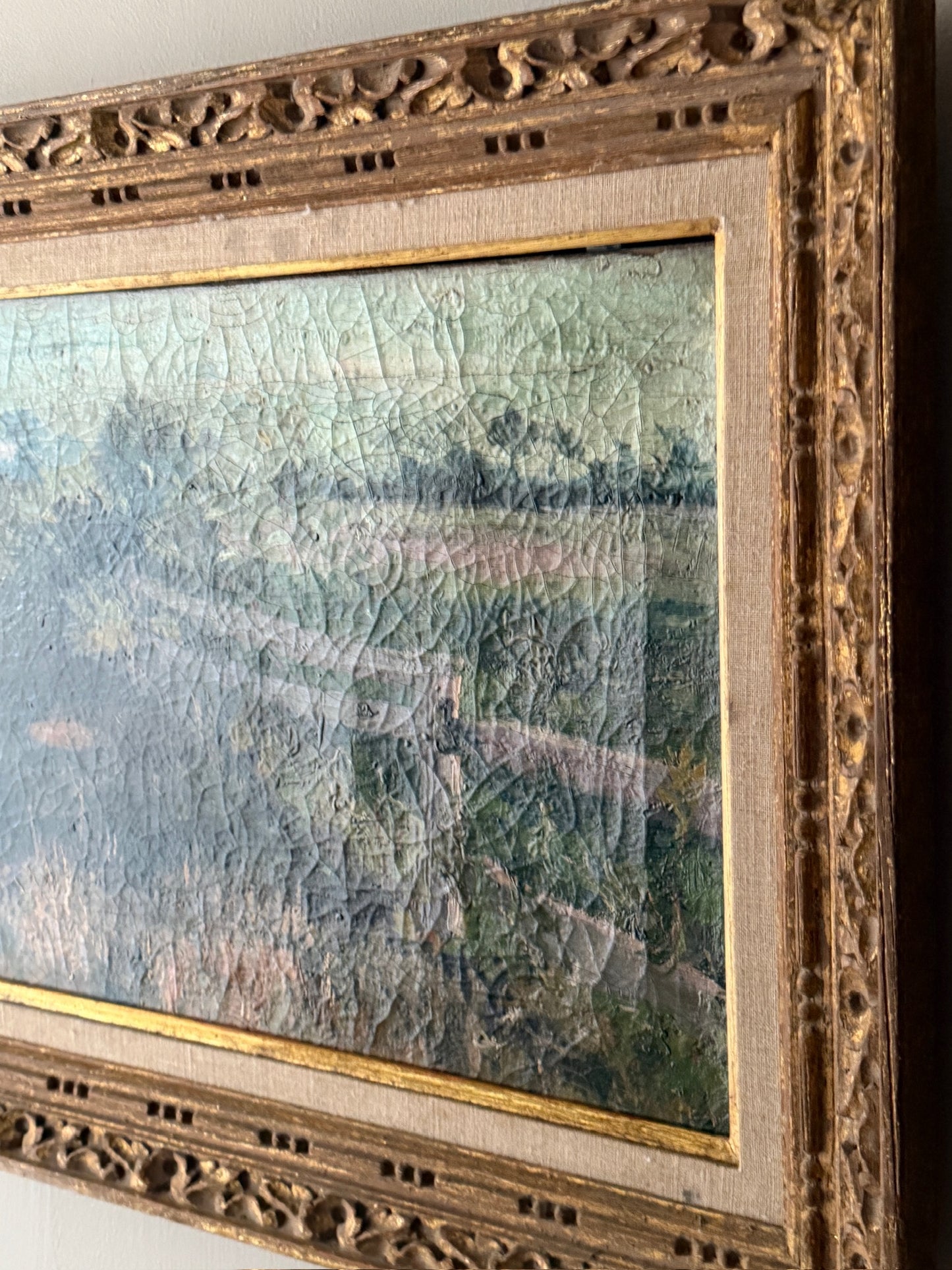 American Impressionist landscape. Unsigned.
