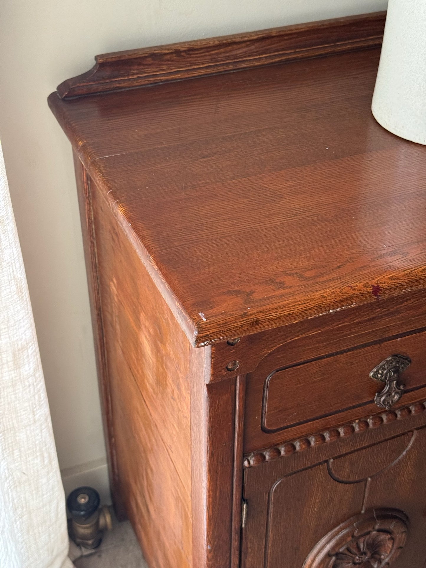 Victorian golden oak sideboard