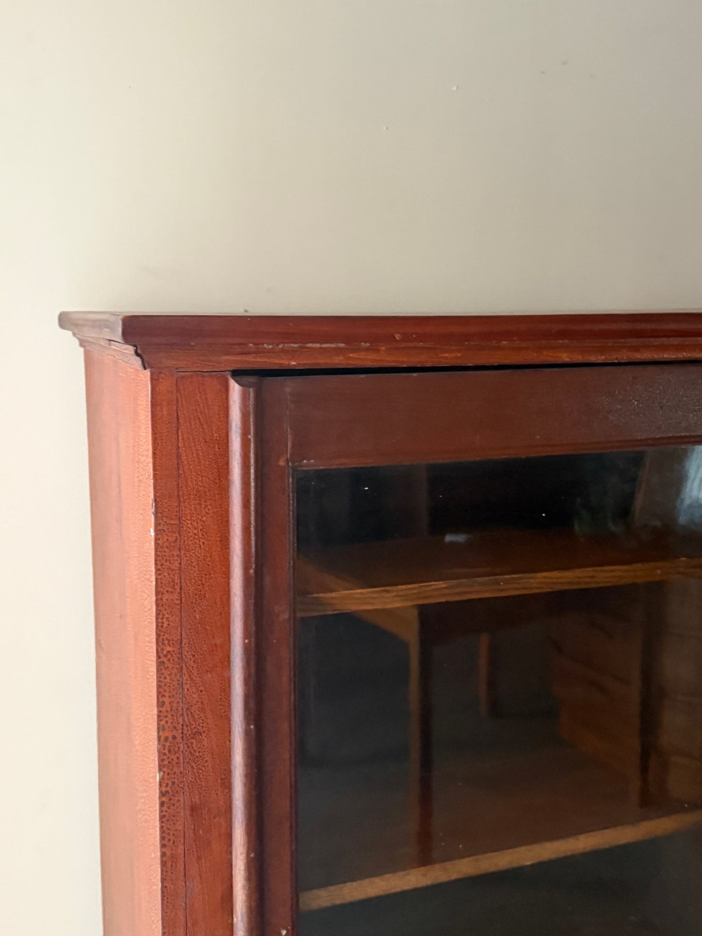 Pine display cabinet